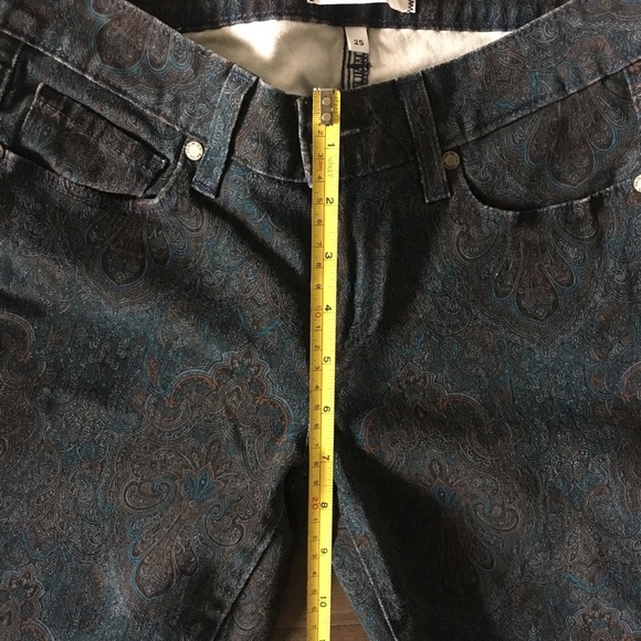 SOLD Paige Verdugo Ultra Skinny Jeans Blue Paisley - Picture 12 of 13